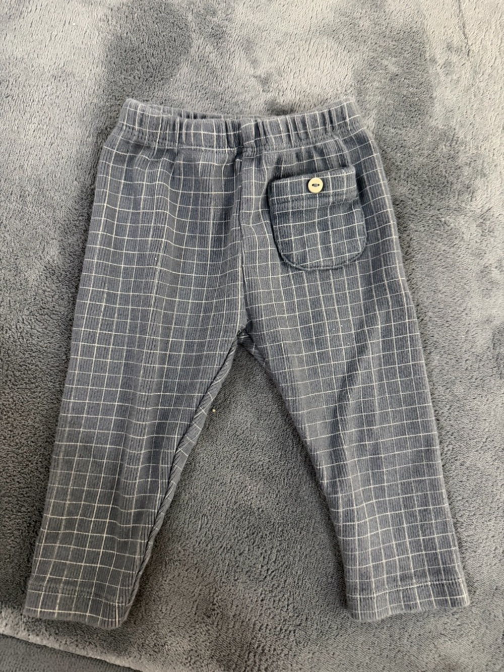 Zara Gray Plaid Kids Bottoms with Pocket Detail